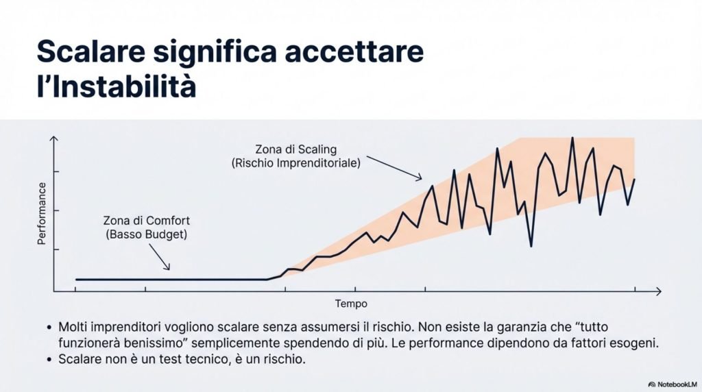 Scalare budget significa accettare l'instabilità.